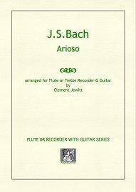 Picture of Sheet music  for flute, treble recorder and guitar by Johann Sebastian Bach. A little gem of a melody