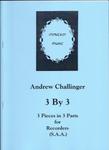 Picture of Sheet music  for soprano recorder, alto recorder and alto recorder by Andrew Challinger. Three contrasted pieces for recorder trio - descant and two trebles. They were written with young players in mind but should be suitable for keen amateurs of any age. Intermediate standard.