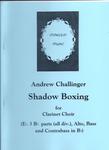 Picture of Sheet music  by Andrew Challinger. Two linked pieces for large clarinet choir. Needs E flat, at least six B flats, alto, bass and contrabass (with an alternative part for contra-alto). The opening, with the feel of a cortège, leads to a rather wild dance. Difficult.