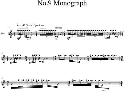 Picture of Sheet music  for alto recorder by Donald Bousted. The purpose of this set of pieces is to present challenging, but not over-extended, works for the serious student or professional using structured quarter-tone and (in two pieces) eighth-tone techniques. 