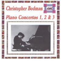 Picture of CD of Piano Concertos by Christopher Bodman in a digital realisation edited by the composer