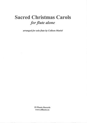 Picture of Sheet music  by traditional spiritual, G. F. Handel, John Goss, William J. Kirkpatrick, W. A. Mozart, German Melody,  French Carol, James R. Murray, English Melody, Henry T. Smart and Plainsong Melody. Music for solo flute by Colleen M uriel.

