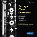 Picture of Baroque Oboe Concertos by Albinoni, Handel and Telemann on 4 CDs,  Sarah Francis oboe/oboe d'amore, flute Graham Mayger viola d'amore Elizabeth Watson.  London Harpsichord
Ensemble, leader Peter Stevens.   
