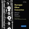 Picture of Baroque Oboe Concertos by Albinoni, Handel and Telemann on 4 CDs,  Sarah Francis oboe/oboe d'amore, flute Graham Mayger viola d'amore Elizabeth Watson.  London Harpsichord
Ensemble, leader Peter Stevens.   
