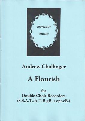 Picture of Sheet music  for descant recorder, treble recorder, tenor recorder and bass recorder by Andrew Challinger. A short celebratory piece for double-choir recorder group in eight parts - from descant to great bass with an optional contrabass part. Not too difficult, though some passages need a bit of work.