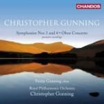 Picture of Christopher Gunning CD Symphonies 3 and 4. Oboe Concerto. Performed by Royal Philharmonic Orchestra and Verity Gunning. Conducted by Christopher Gunning. CHAN10525