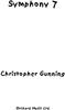 Picture of Sheet music  by Christopher Gunning. Full score, orchestral work in one continuos movement, approx 26 minutes. Recorded by the Royal Philharmonic Orchestra conducted by the composer. Discovery - DMV112