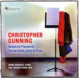 Picture of Christopher Gunning Sonata for Pianoforte.  Trio for Violin, Cello & Piano. Performed by Diana Brekalo and London Piano Trio. DMV117