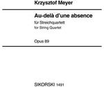 Picture of Sheet music for 2 violins, viola and cello by Krzysztof Meyer