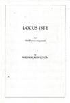 Picture of Sheet music  for chapel choir. A setting of Locus iste for unaccompanied SATB by Nicholas Wilton