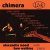 Picture of CD of contemporary music for  violin and piano performed by Alexandra Wood (violin) and Huw Watkins (piano)