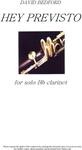 Picture of Sheet music  by David Bedford. Piece for solo Bb Clarinet.