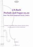 Picture of Sheet music  for violin, violin, viola, cello, cello and double bass. For String Orchestra with divided cellos. An arrangement of this magnificent item from J.S,Bach's '48'.