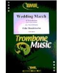 Picture of Sheet music  for 4 trombones (bc/tc); piano or organ (optional). Sheet music for 4 tenor trombones (bass clef or treble clef) with optional piano or organ by Felix Mendelssohn