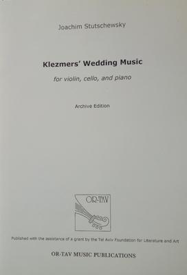 Picture of Sheet music  for violin, cello and piano. Sheet music for piano trio by Joachim Stutschewsky