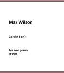 Picture of Sheet music  by Max Wilson. Music for solo piano (1998)