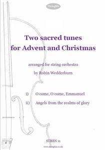 Picture of Sheet music  for violin, violin, viola, cello and double bass. Two very well-known tunes associated with the Christmas season, extended and elaborated for string orchestra.